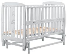 Ліжко Babyroom Друзі DDMYO-2 маятник, відкидний бік, бук сірий